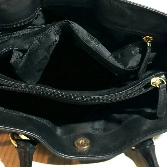 Michael Kors black leather satchel handbag - Picture 8 of 10